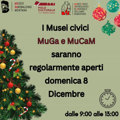 Locandina apertura musei civici 8 dicembre