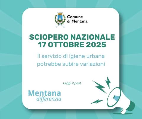 Locandina sciopero nazionale 17 ottobre 2025