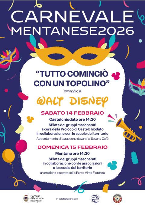 Locandina Carnevale Mentanese 2026