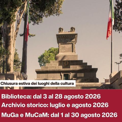 Locandina chiusura estiva dei luoghi della cultura
