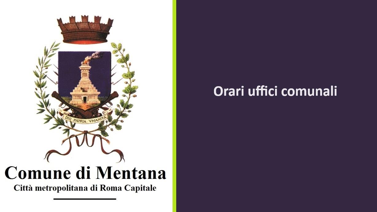 Logo + orari uffici comunali