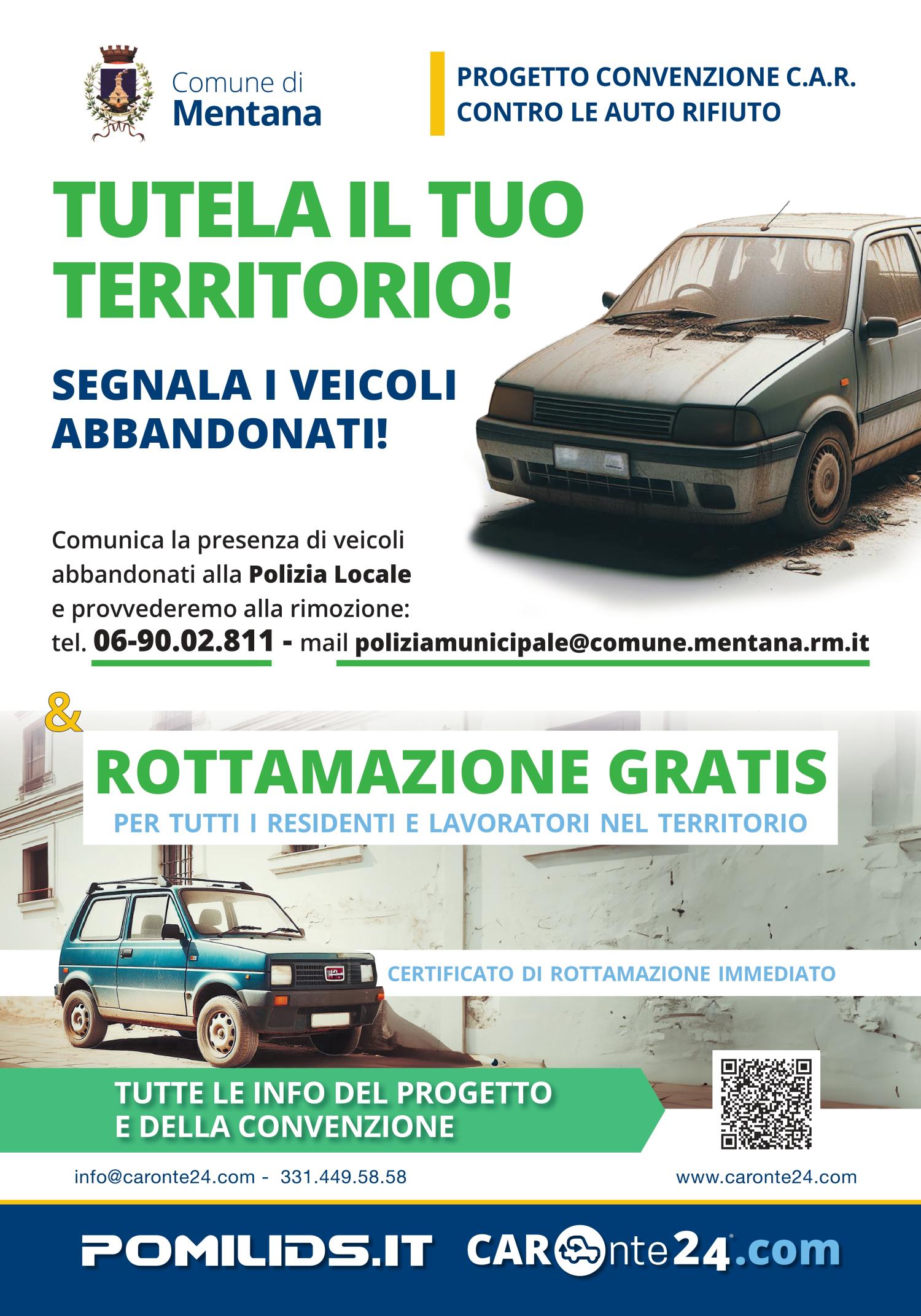 Locandina convenzione rottamazione auto