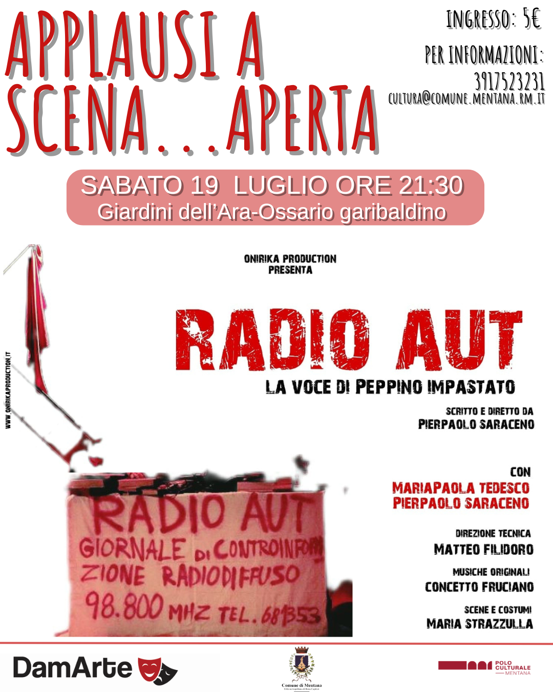 Locandina Applausi a scena...aperta 