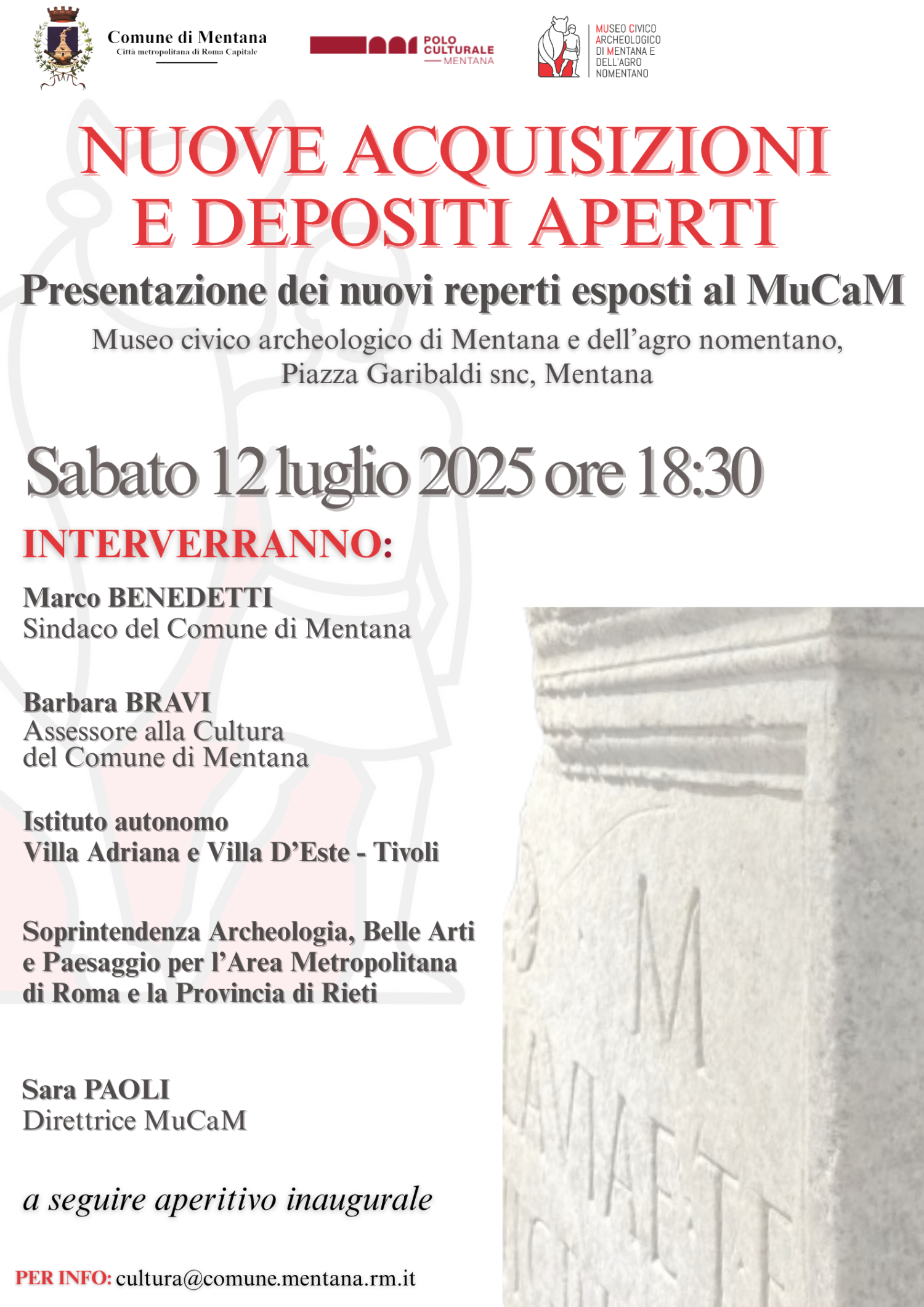 Locandina Nuove Acquisizioni e Depositi Aperti 2025