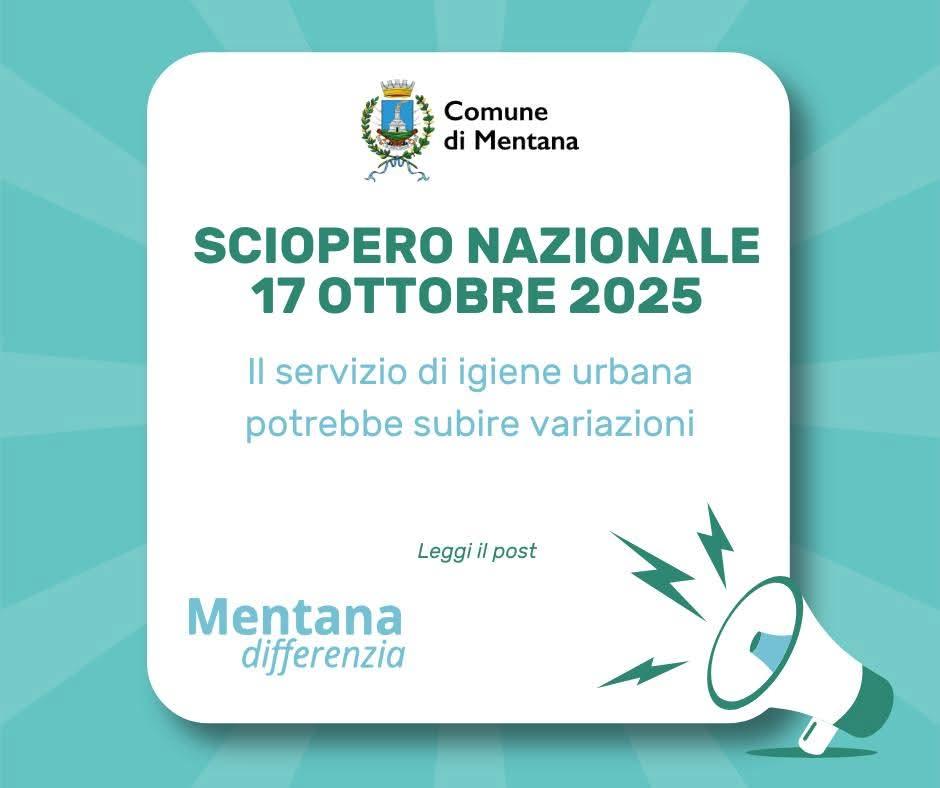 Locandina sciopero nazionale 17 ottobre 2025