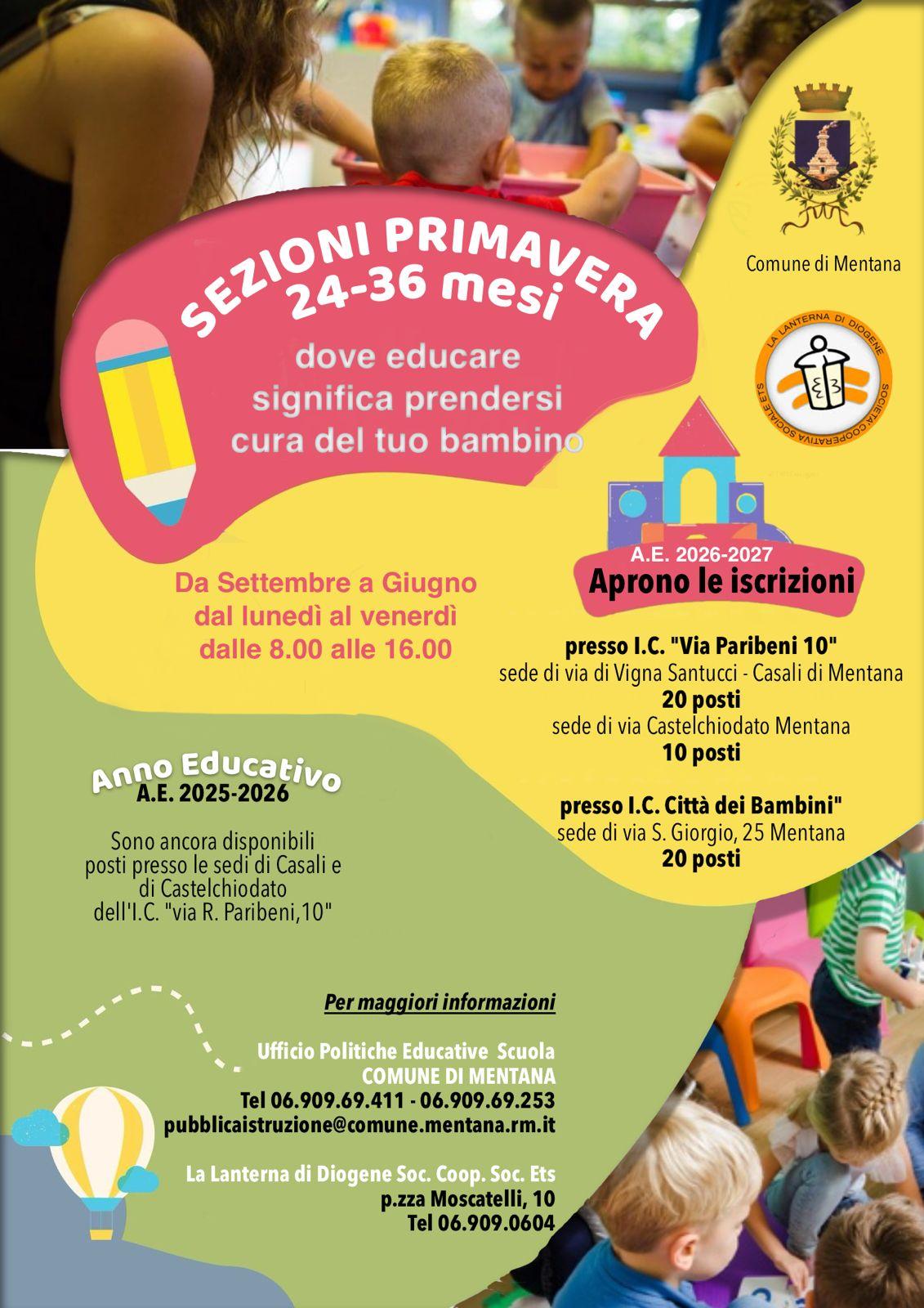 Locandina Sezioni Primavera 26-27