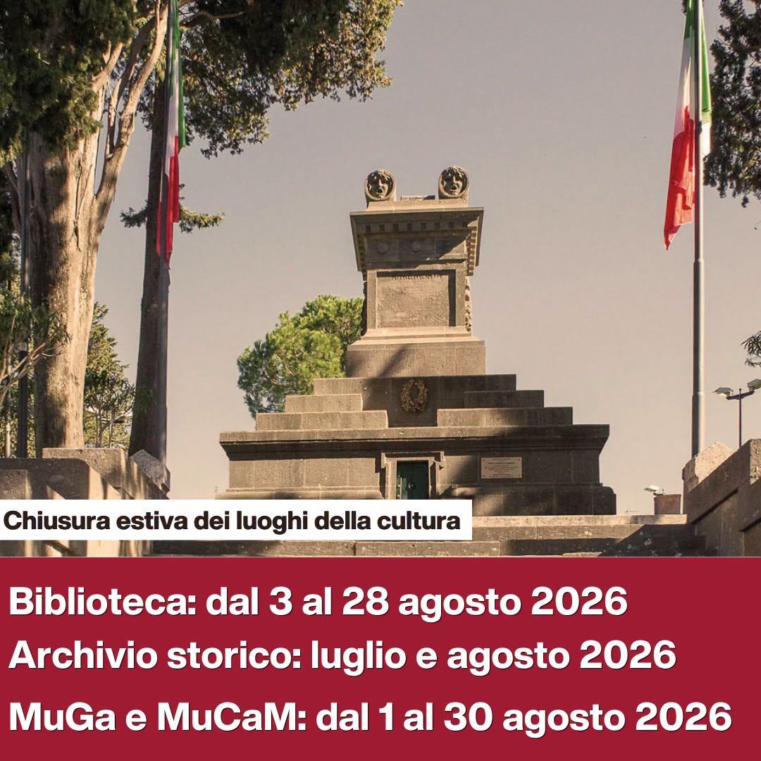 Locandina chiusura estiva dei luoghi della cultura